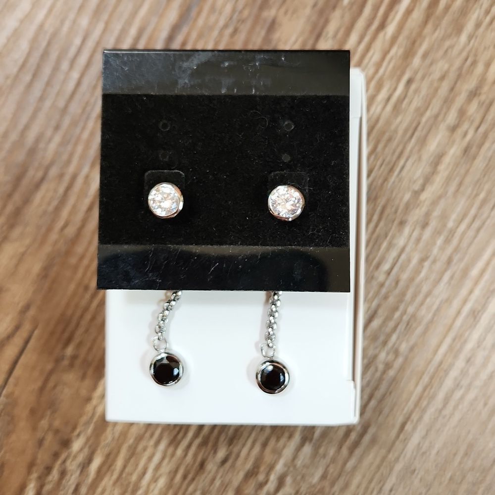 💚NIB Lia Sophia Rhinestone Drop Earrings